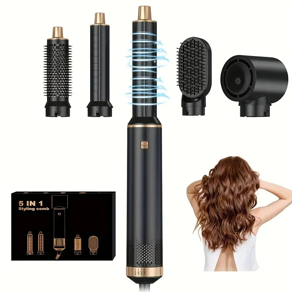 Multi-Functional Blow Dryer: 5-in-1 Styler & Curlers