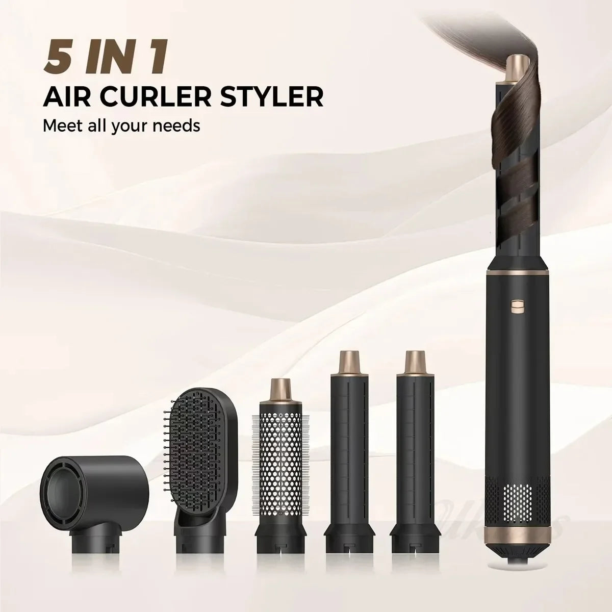 Multi-Functional Blow Dryer: 5-in-1 Styler & Curlers